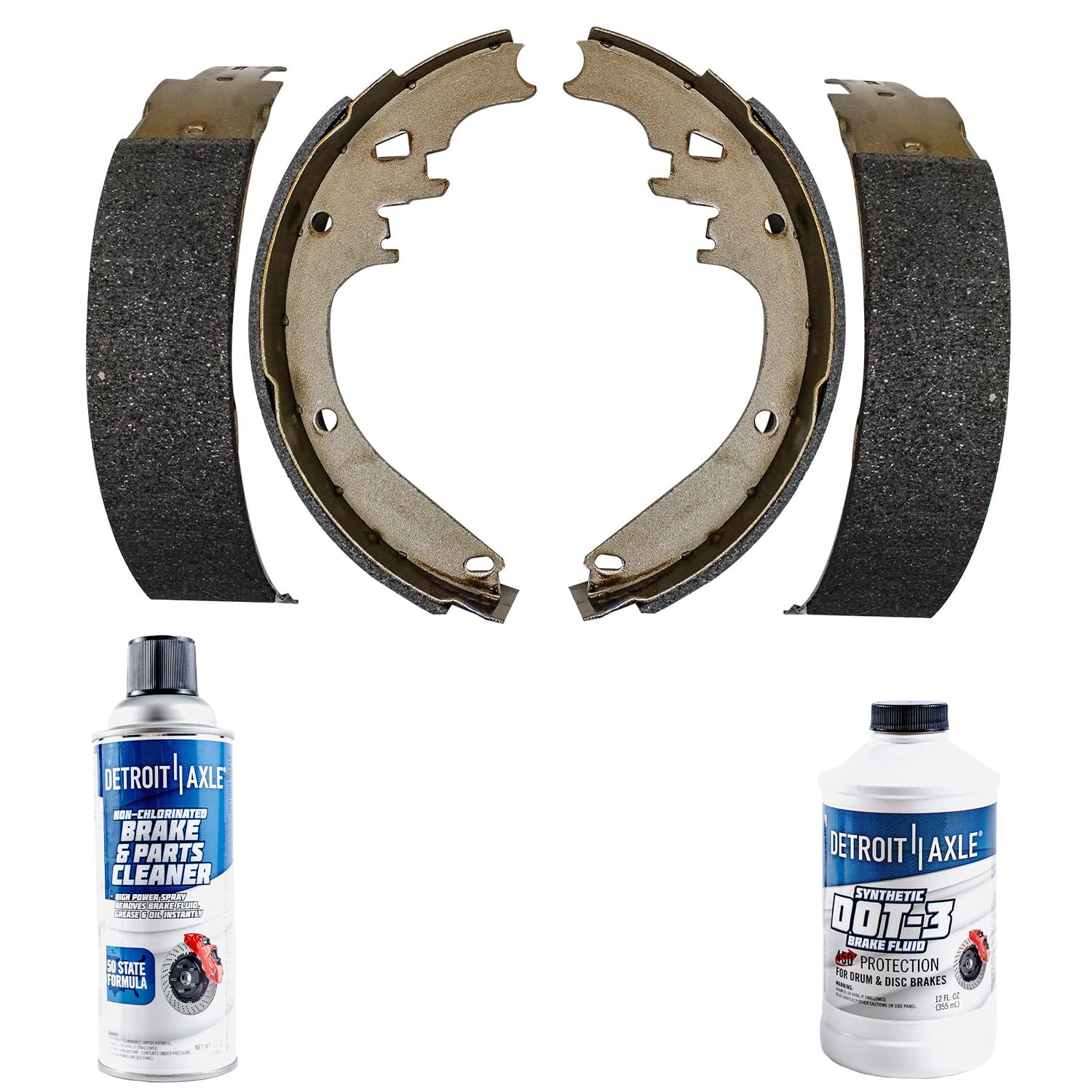 Detroit Axle - Rear Brake Shoes for Jeep Grand Wagoneer Chevrolet Impala Malibu Pontiac Grand Prix Cadillac Fleetwood Buick LeSa