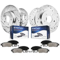 Detroit Axle - Brake Kit for Chrysler 200 Sebring Dodge Avenger Caliber Compass Patriot Replacement 11.57 inch Front & 10.31 inc